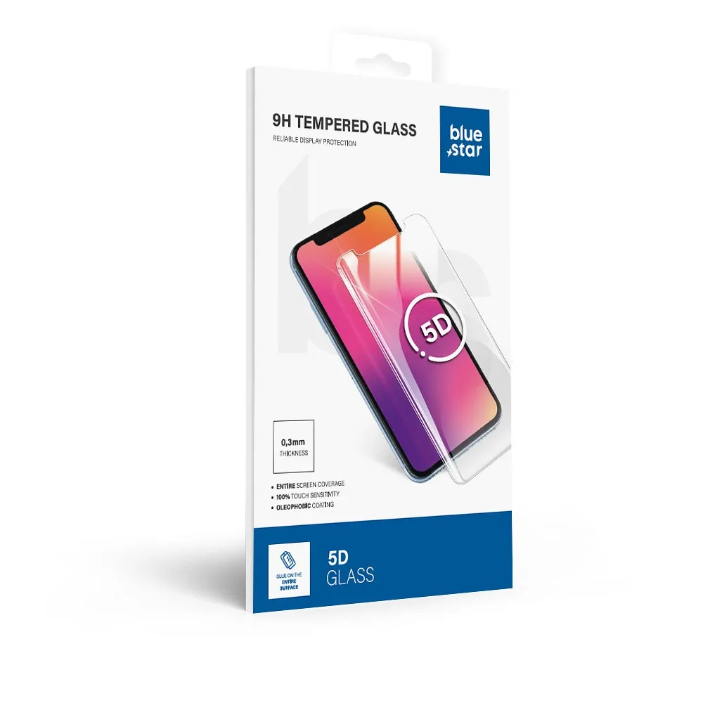 Blue Star 5D kaljeno staklo za Honor 200 – crno