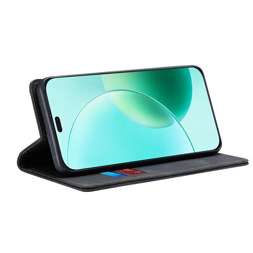 Techsuit - Confy Cover preklopna torbica za Honor 400 Lite - crna