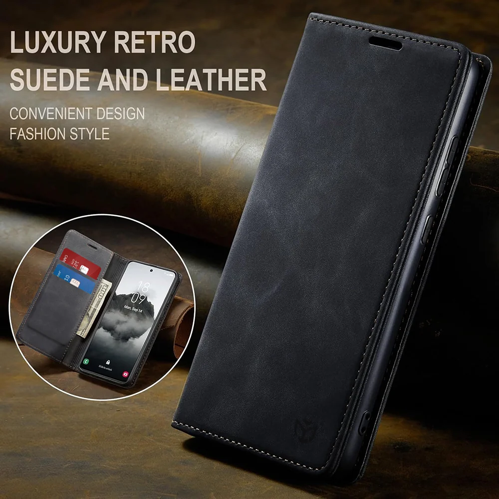 Techsuit - Confy Cover preklopna torbica za Honor 400 Lite - crna