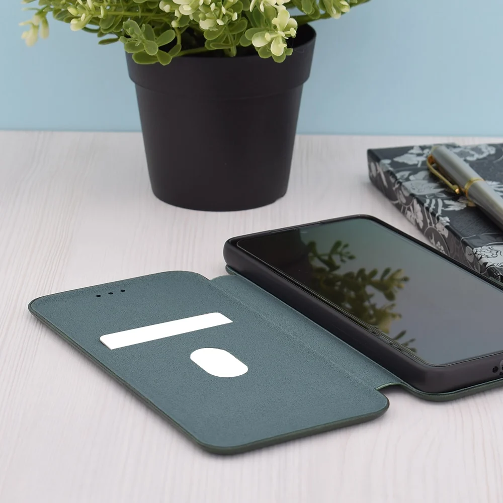 Techsuit Safe Wallet Plus preklopna futrola za Honor Magic6 Lite– tamno zelena