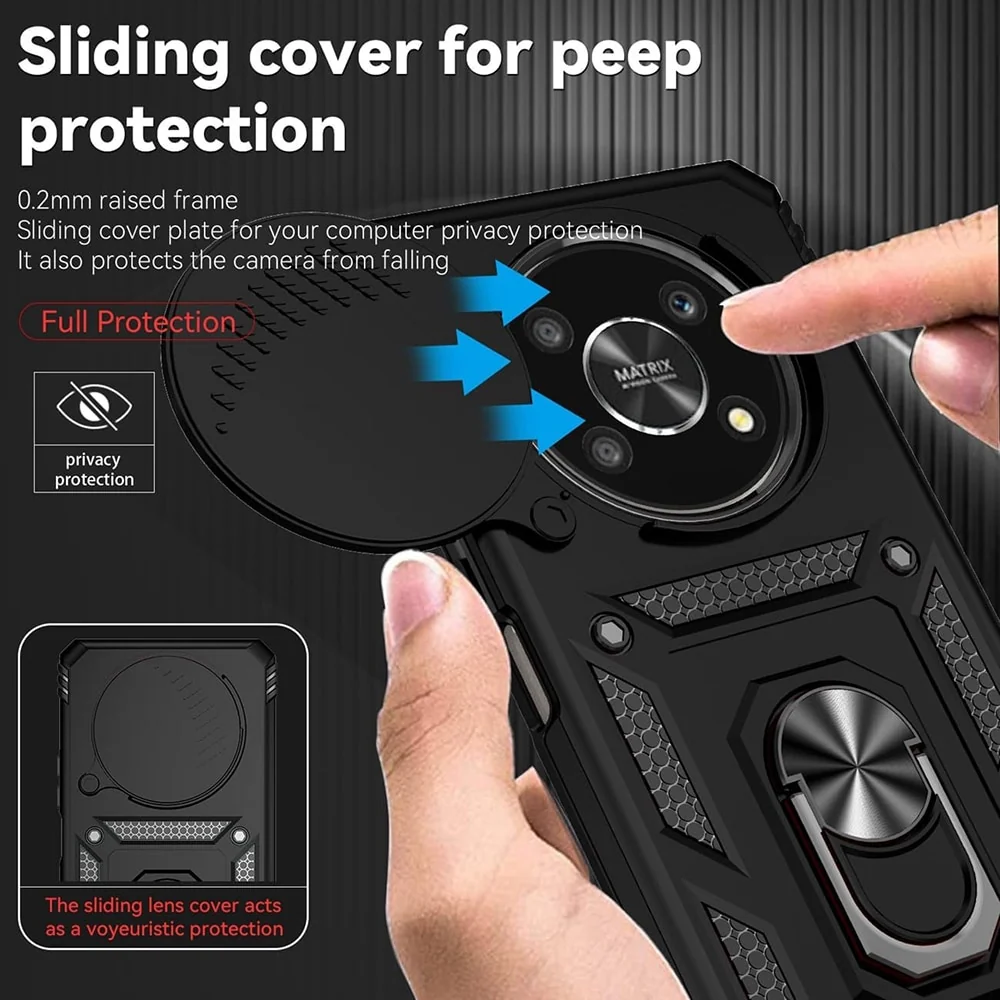 Techsuit – serija CamShield zaštitna maskica za Honor Magic 6 Lite– crna
