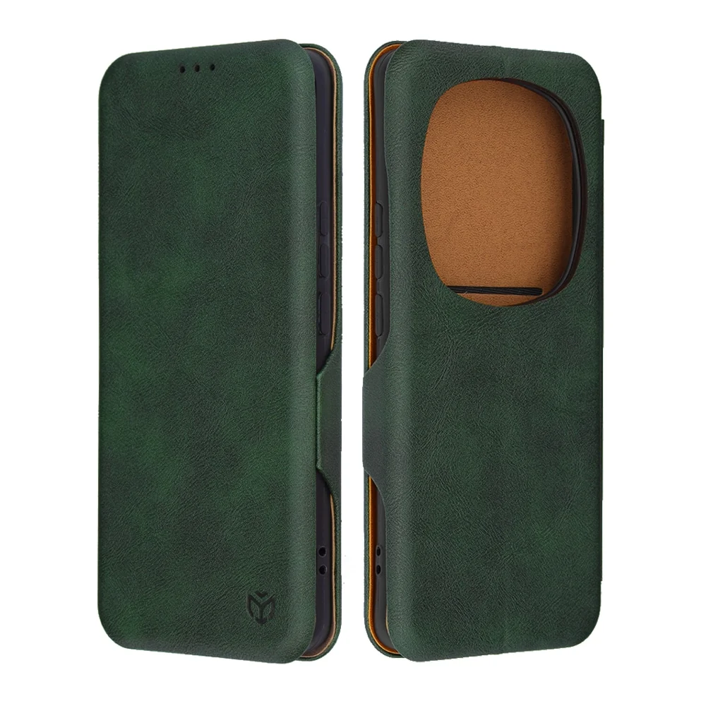Techsuit Safe Wallet Plus preklopna futrola za Honor Magic6 Pro – tamno zelena