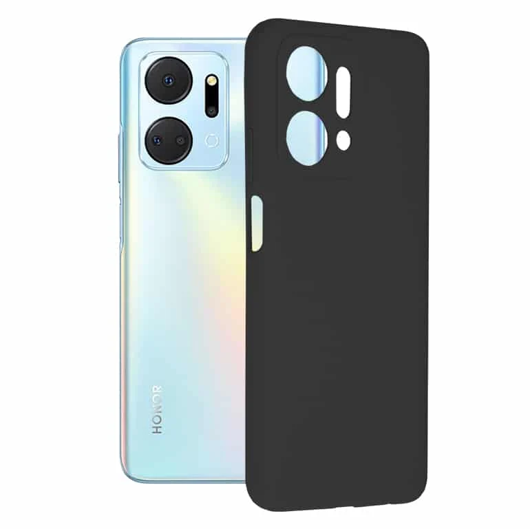 Techsuit Soft Edge Silicone maska za Honor X7a crna