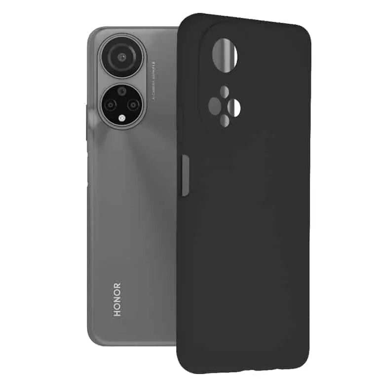 Techsuit Soft Edge Silicone maska za Honor X7 crna