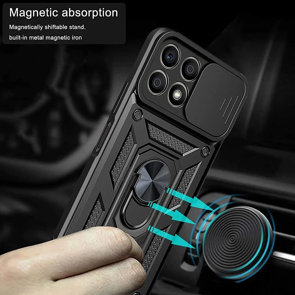Techsuit – serija CamShield zaštitna maskica za Honor X8 – crna