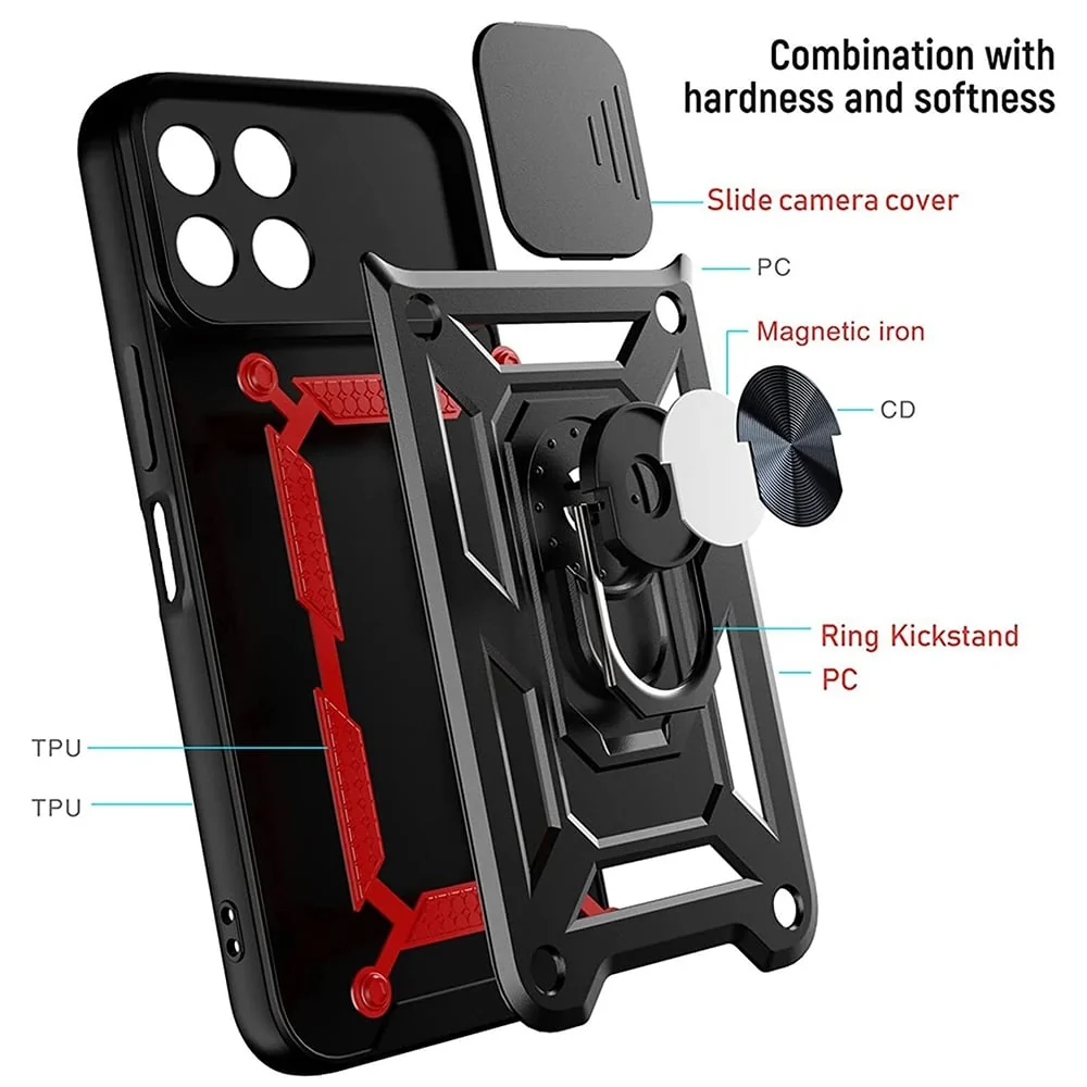 Techsuit – serija CamShield zaštitna maskica za Honor X8 – crna