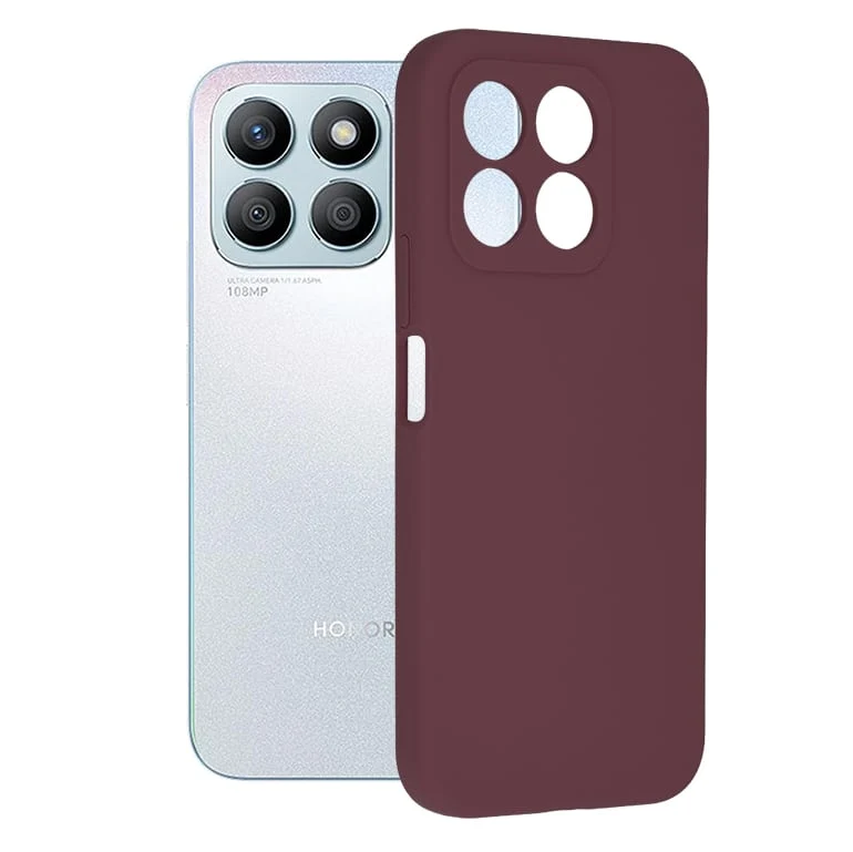 Techsuit Soft Edge Silicone maska za Honor X8b - Plum Violet
