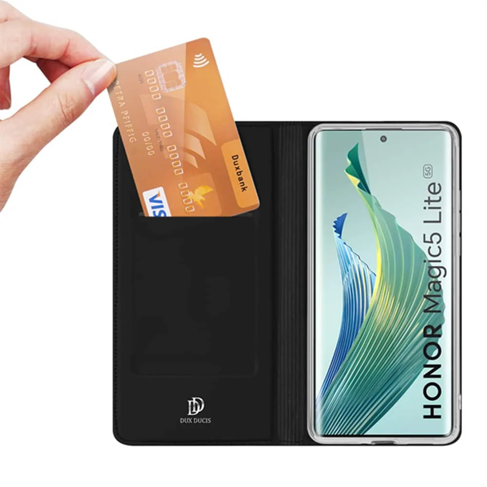 Dux Ducis Skin Pro preklopna futrola za Honor Magic5 Lite / Honor X9 – crna