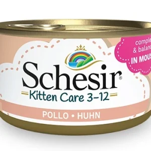 SCHESIR KITTEN Care, mousse piletina, 85g