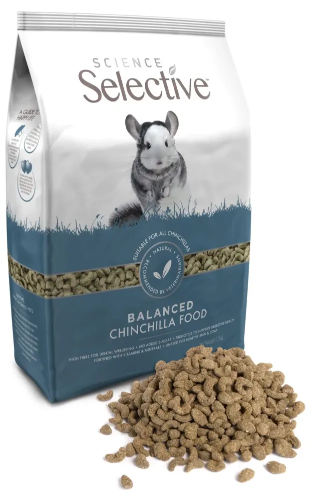 SCIENCE SELECTIVE Chinchilla, hrana za ččile, 1,5 kg