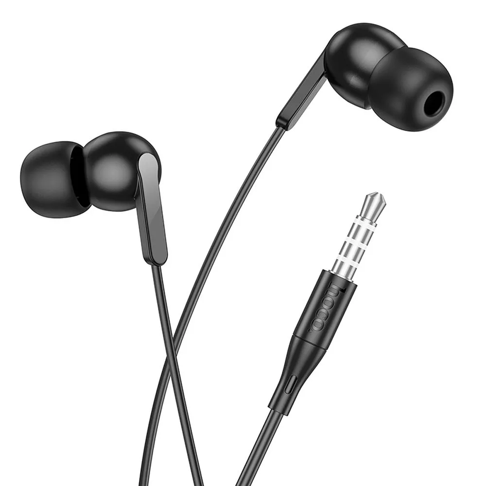 Žičane -ear slušalice Jack 3.5 mm Hoco M124 crne