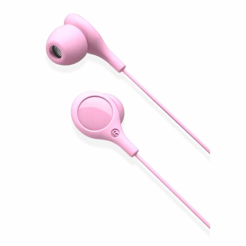 XO žičane slušalice EP46 mini jack sa poništavanjem buke pink boje