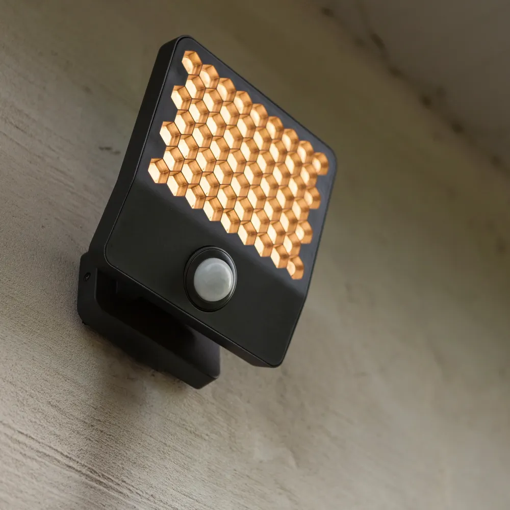 LED reflektor ATLANTIS, senzor pokreta, tamno sivi, 24W, 3000K, IP54