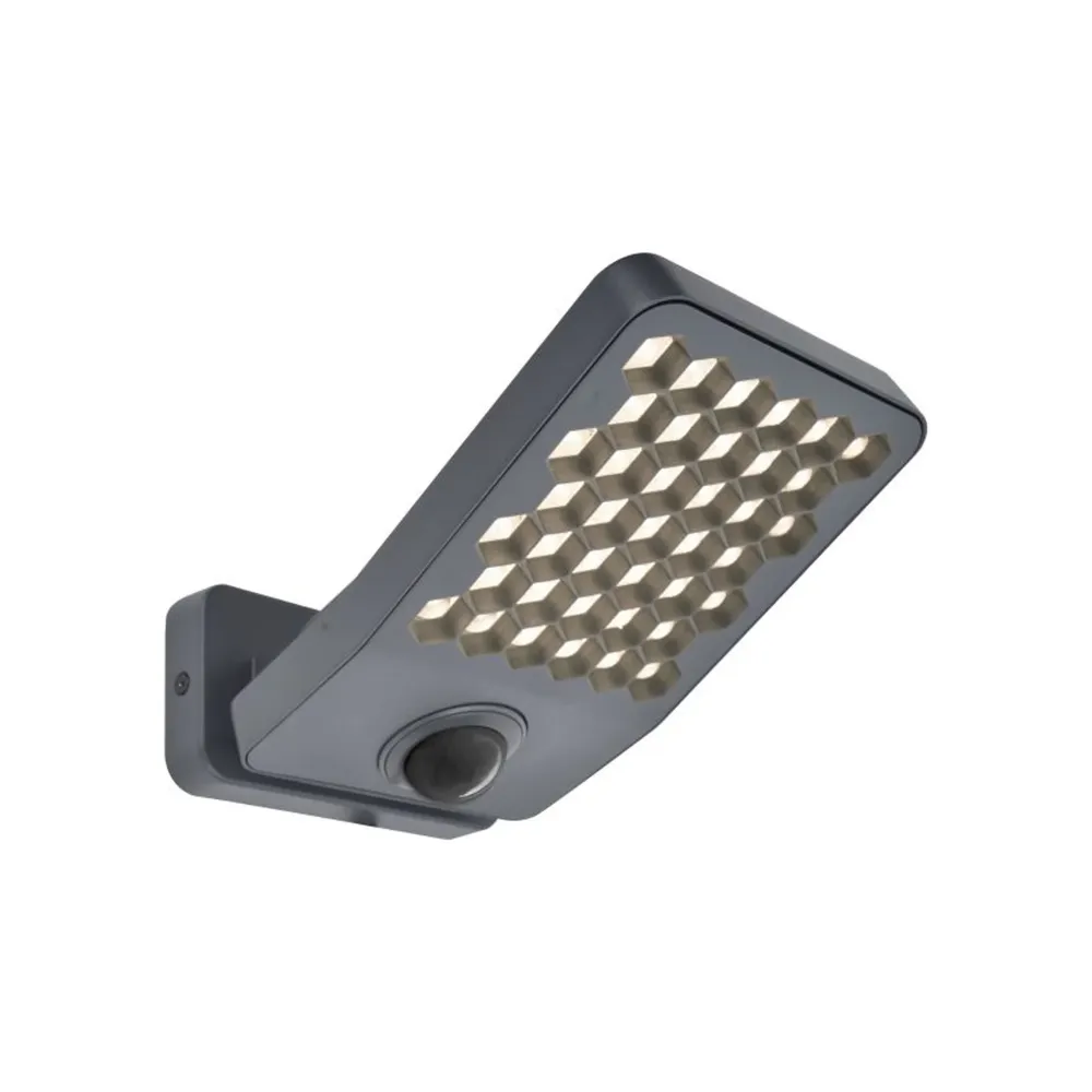 LED reflektor ATLANTIS, senzor pokreta, tamno sivi, 14W, 4000K, IP54