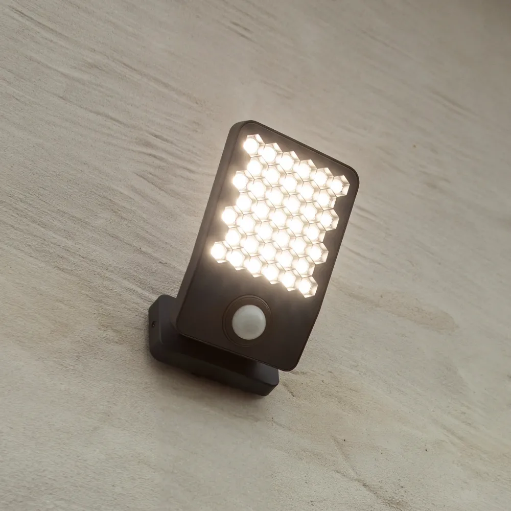 LED reflektor ATLANTIS, senzor pokreta, tamno sivi, 14W, 4000K, IP54