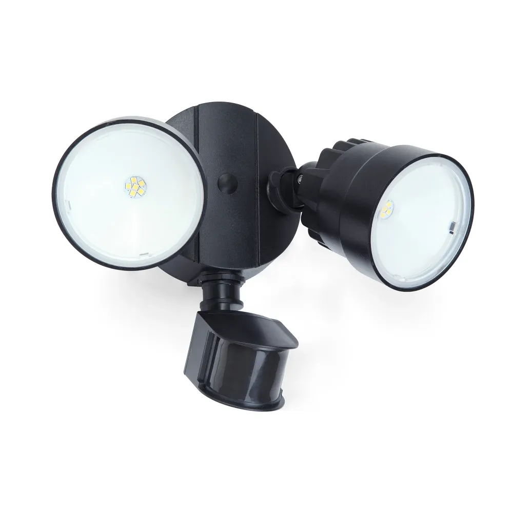 LED reflektor SHRIMP, senzor pokreta, mat crni, 12W, 5000K, IP54