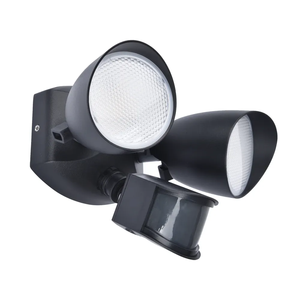 LED reflektor SHRIMP, senzor pokreta, mat crni, 20W, 4000K, IP54