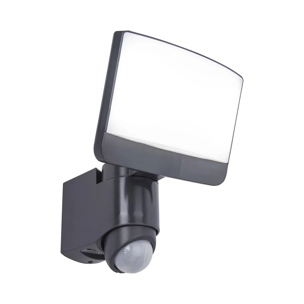 LED reflektor SUNSHINE, senzor pokreta, tamno sivi, 15.4W, 5000K, IP54