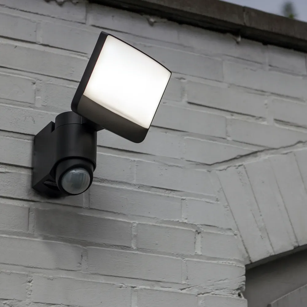 LED reflektor SUNSHINE, senzor pokreta, tamno sivi, 15.4W, 5000K, IP54