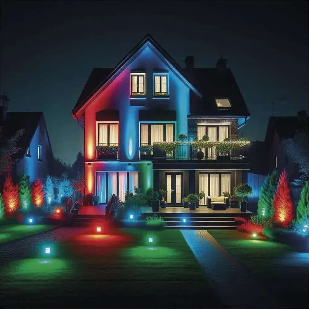 ZSW100 LED reflektor, GoSmart, crni, 20W, RGB+CCT, IP65, 101mm