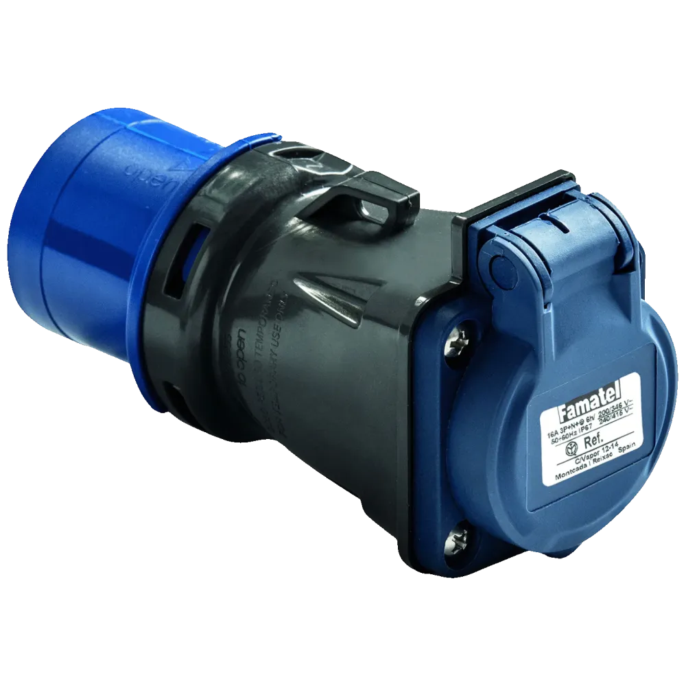 Famatel Industrijski adapter za schuko utikač/2P+T utičnica 16A,IP54 - 13910