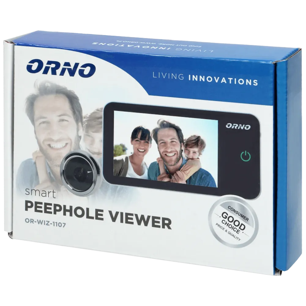 Orno Digitalna špijunka za ulazna vrata, 4" LCD - OR-WIZ-1107