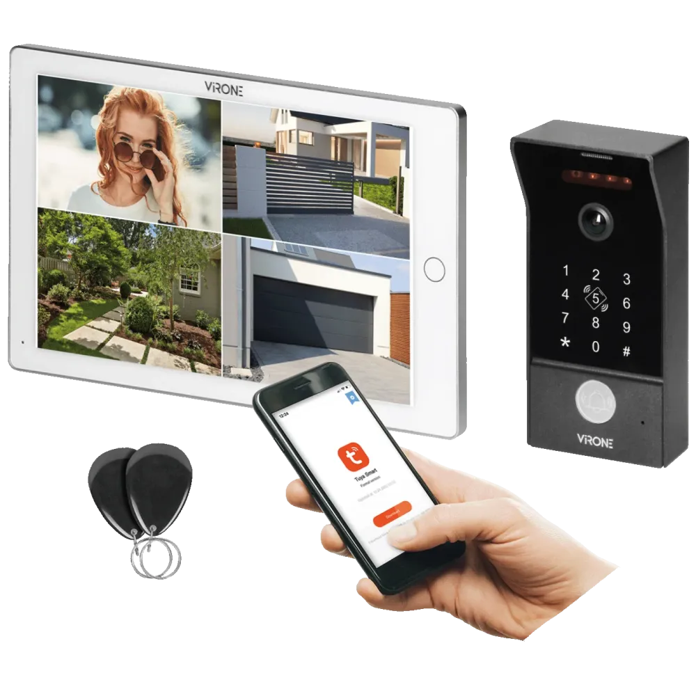 Virone Video interfon 10", WiFi, RFID, Mailo - VDP-70/W