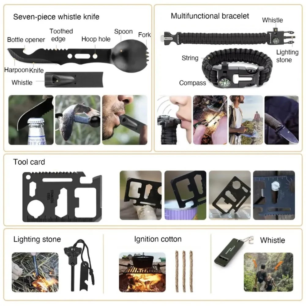 Kamping set s ruksakom i dodatnom opremom