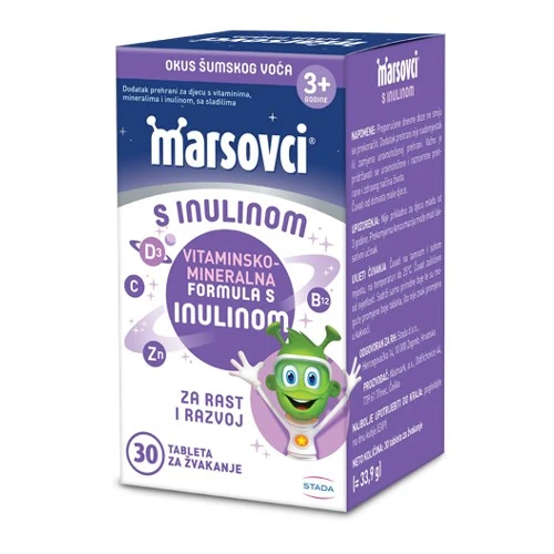 Marsovci Tablete s inulinom, 30 tableta