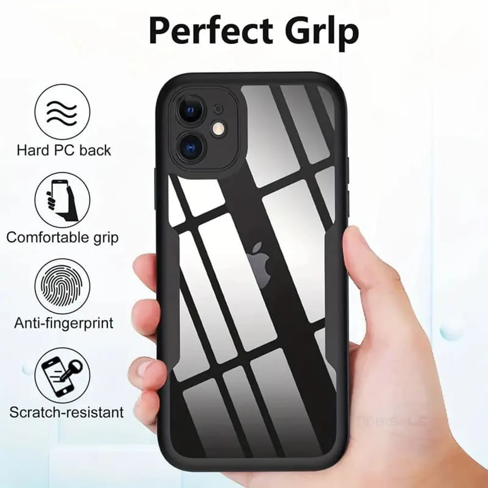 Techsuit - ColorVerse 360 Series obostrana zaštitna maska za iPhone 11 - crna