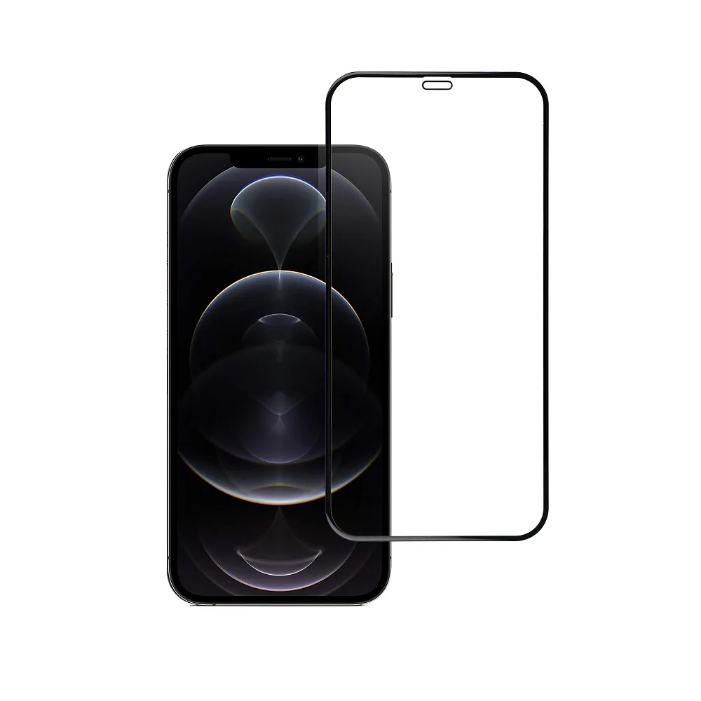 Blue Star 5D kaljeno staklo – za iPhone 12 Pro Max (full glue) – crno