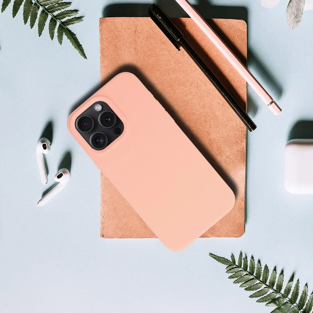 SILIKONSKA LITE MASKA ZA IPHONE 12 PRO MAX boja breskve