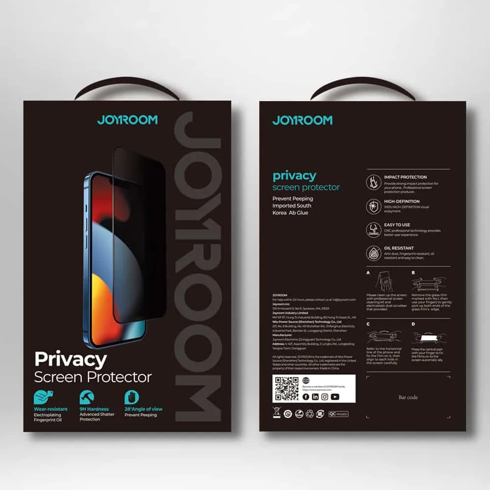 Joyroom Knight Privacy TG Anti-Spy kaljeno staklo za iPhone 13 mini