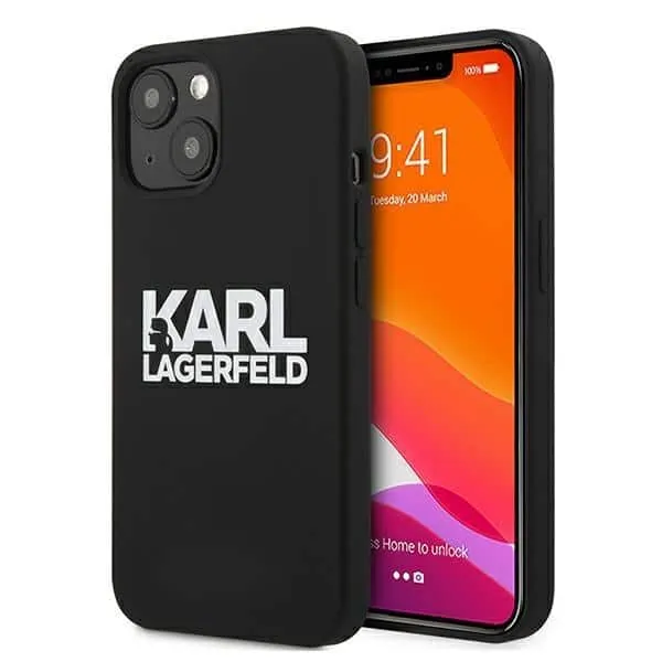 Karl Lagerfeld originalna Silicone Stack Logo maska za iPhone 13 mini