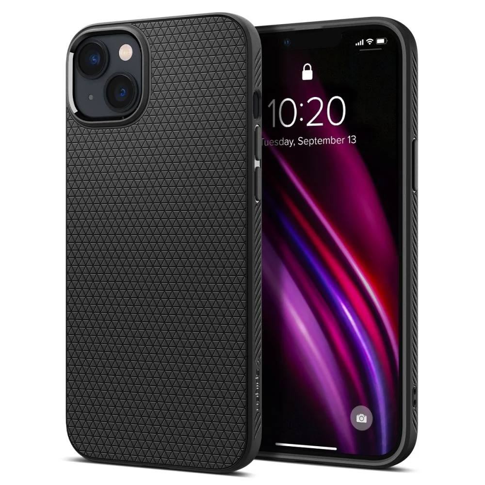 SPIGEN LIQUID AIR MASKA ZA IPHONE 14 PLUS / 15 PLUS MAT CRNA