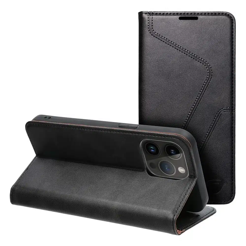 FORCELL F-PROTECT RFID Blocker preklopna futrola za iPhone 14 Pro Max crna