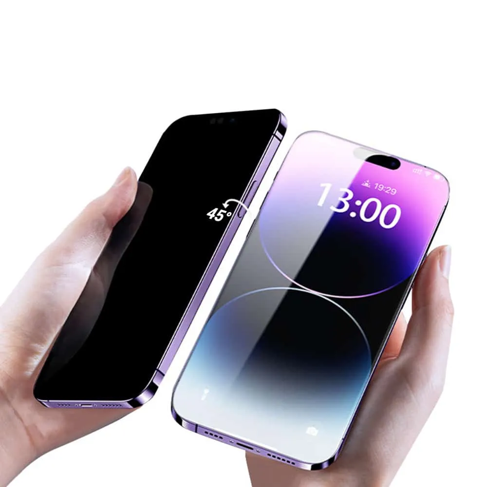 Kaljeno staklo Privacy Titanium za iPhone 14 Pro
