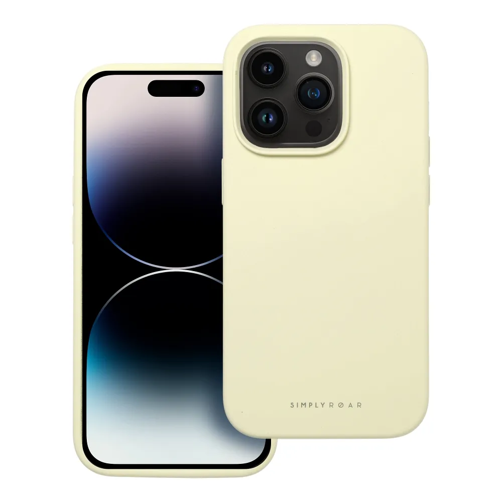 Roar Cloud-Skin maska za iPhone 14 Pro Svijetlo žuta