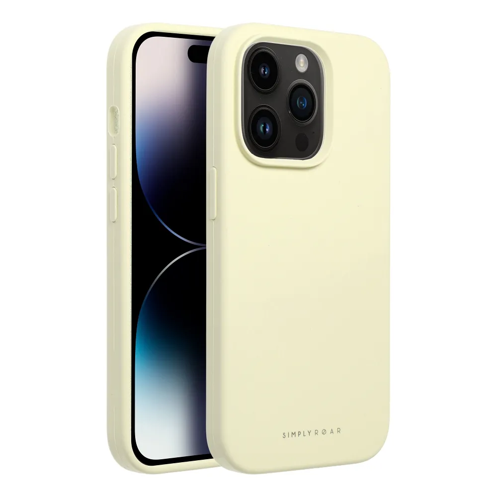 Roar Cloud-Skin maska za iPhone 14 Pro Svijetlo žuta