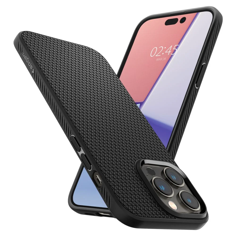 Spigen - Liquid Air - iPhone 14 Pro - mat crna