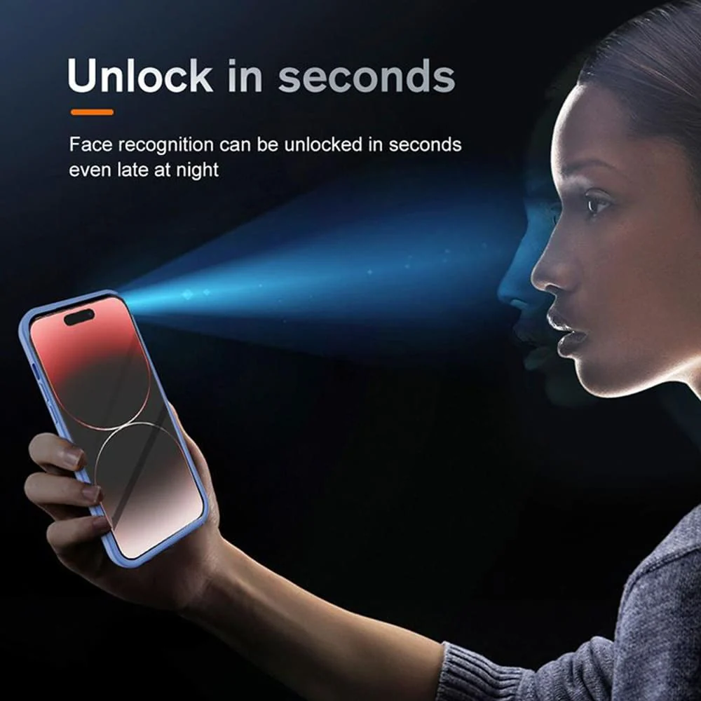 Techsuit – ColorVerse 360 Series obostrana zaštitna maska za iPhone 14 Pro – crna