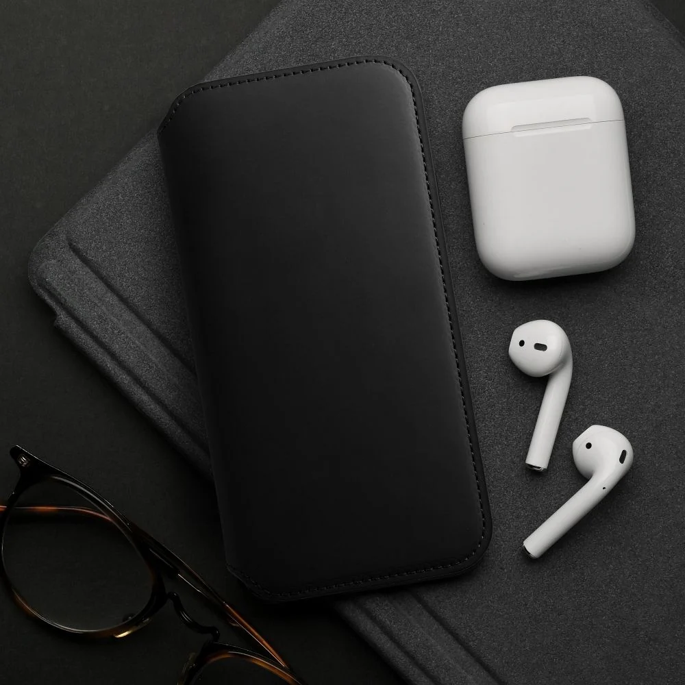 Dual Pocket book case preklopna maskica za iPhone 14 crna