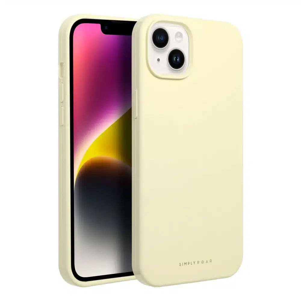 Roar Cloud-Skin Case – za iPhone 14 Light Yellow