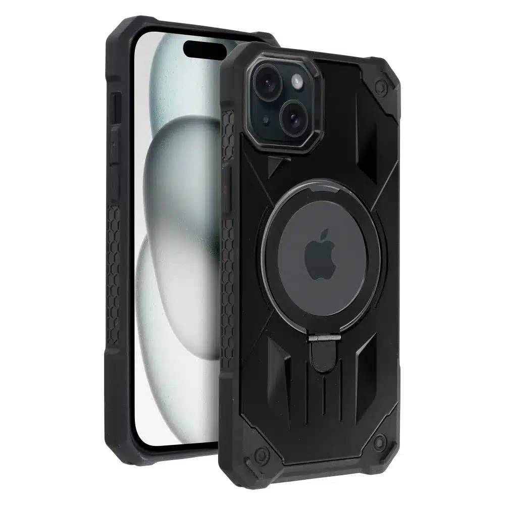 Armor Mag Cover maska kompatibilna s MagSafe za iPhone 15 Plus crna