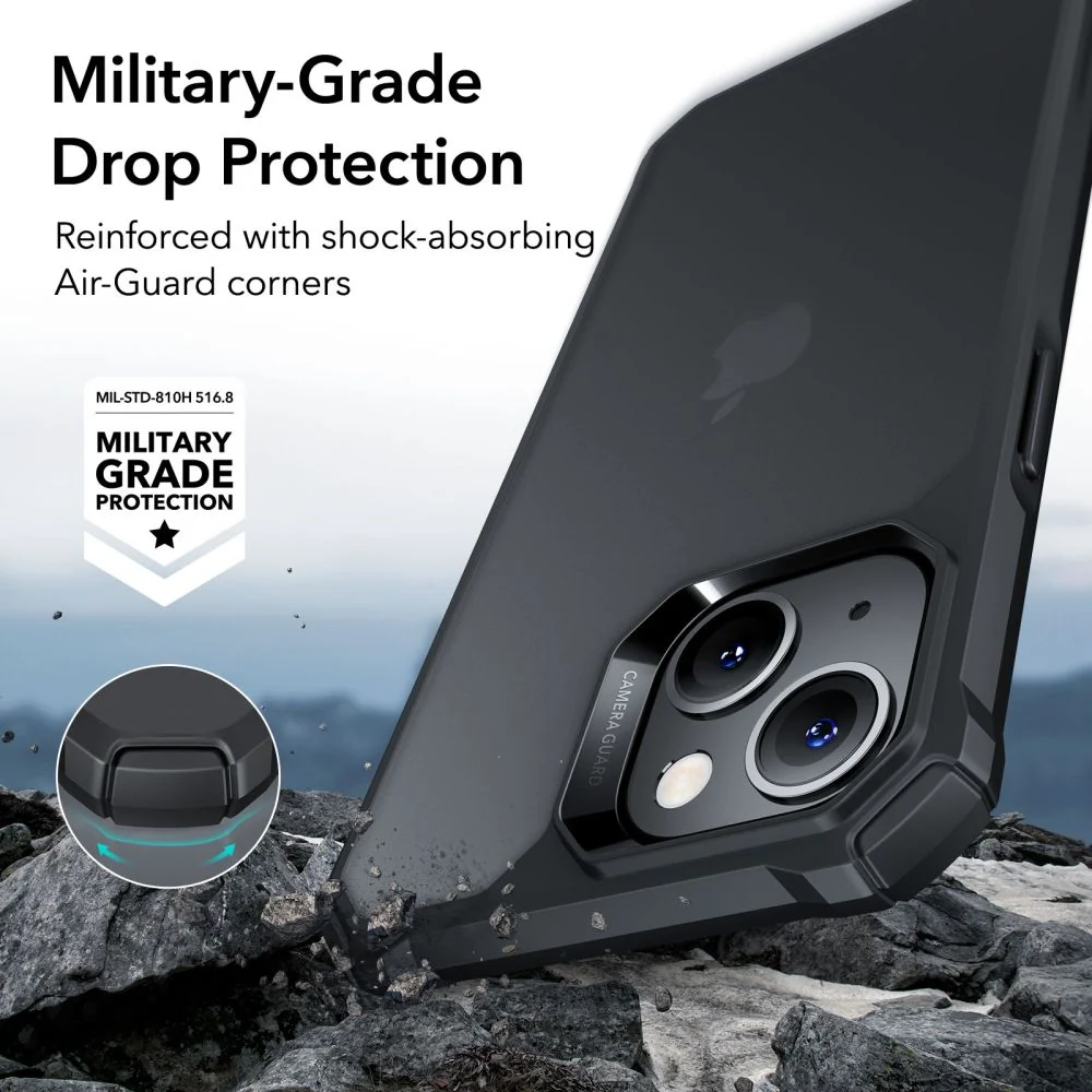 ESR AIR ARMOR MASKA ZA IPHONE 14 PLUS/ 15 PLUS FROSTED BLACK