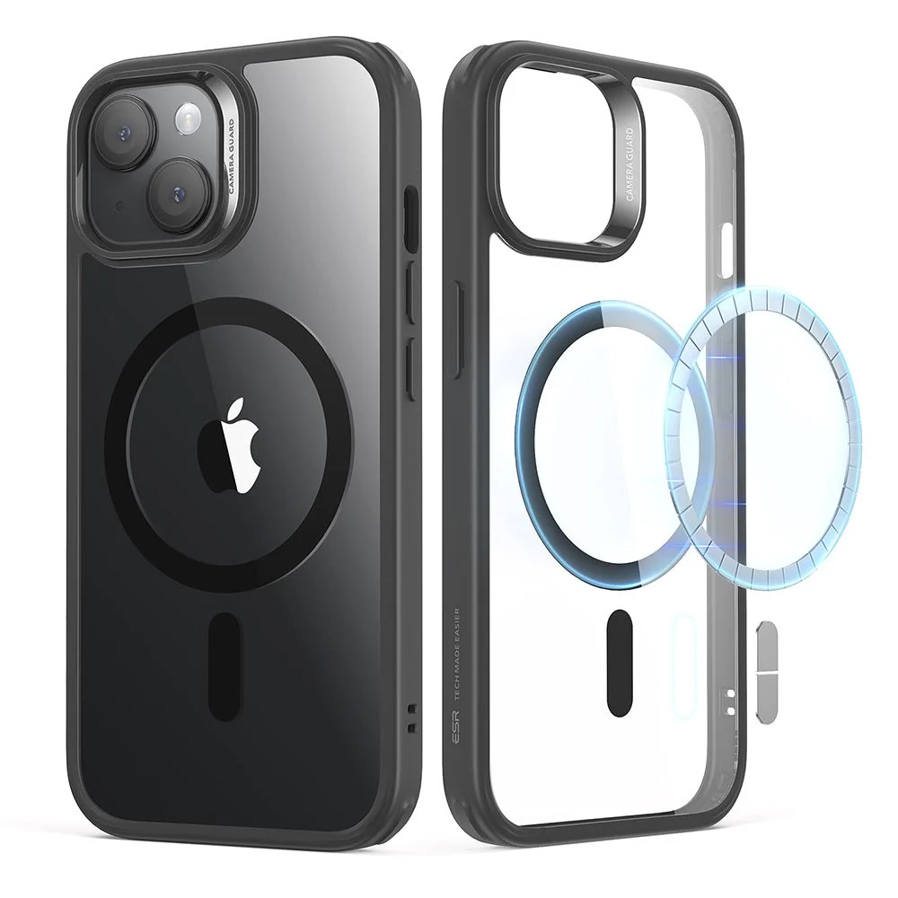 ESR - Classic Hybrid HaloLock maska za iPhone 15 Plus - Clear Black