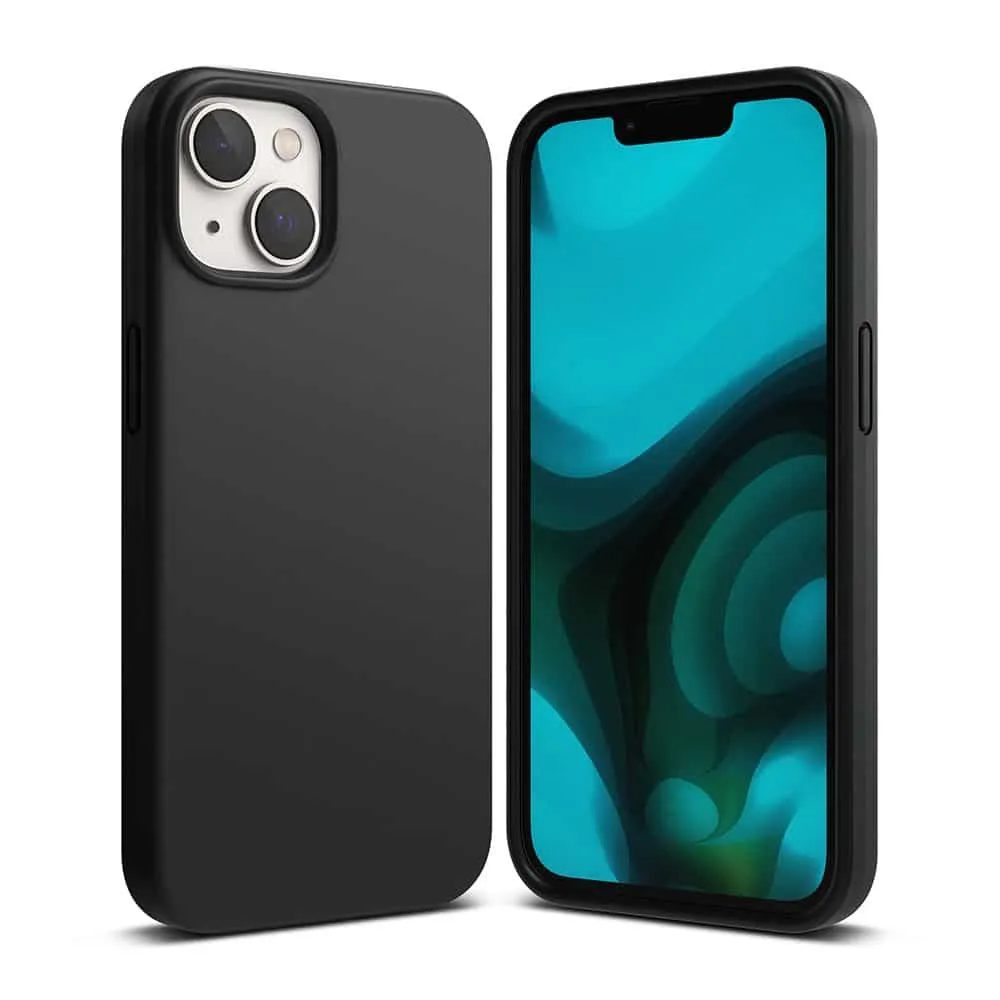 RINGKE SILICONE MASKA ZA IPHONE 14 PLUS / 15 PLUS CRNA