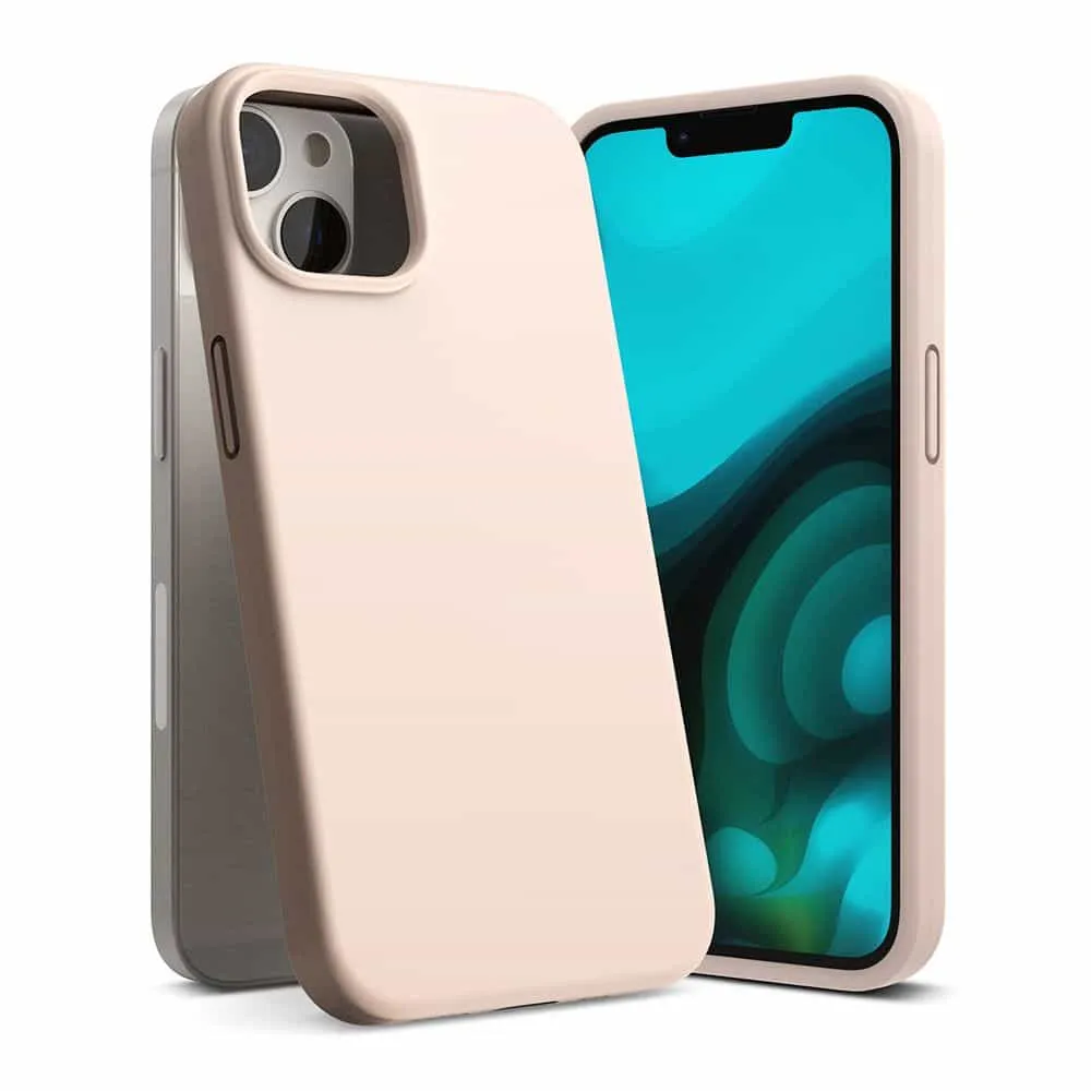 RINGKE SILICONE MASKA ZA IPHONE 14 PLUS / 15 PLUS PINK SAND