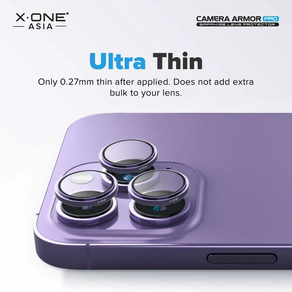 X-ONE safirno staklo za objektiv kamere Camera Armor Pro – za iPhone 15 /15 Plus srebrno