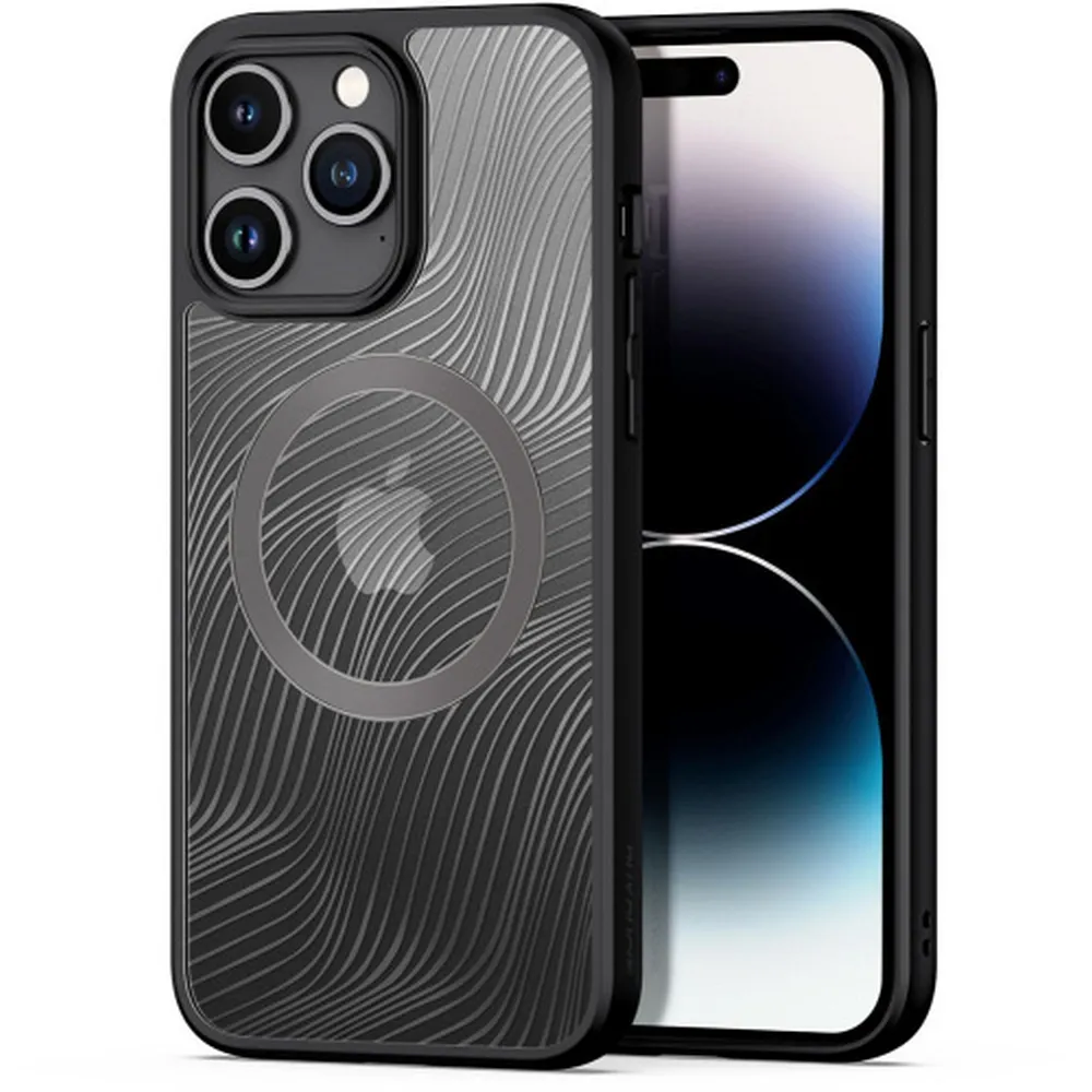 DUX DUCIS Aimo Mag – armored maska kompatibilna sa MagSafe za Apple iPhone 15 Pro Max crna